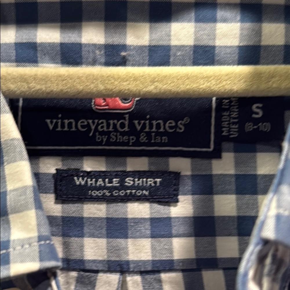 Boys Vineyard Vines Checkered Long Sleeve Button Down - Picture 4 of 4